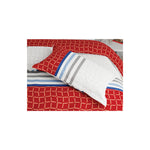 ملاءة سرير سوبر كينج من يونايتد كولورز أوف بينيتون رينبو 210 تي سي مع غطائي وسادة، لون كستنائي