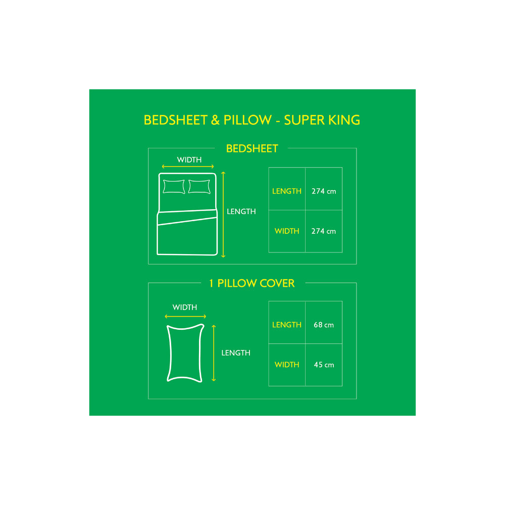 ملاءة سرير سوبر كينج من يونايتد كولورز أوف بينيتون رينبو 210 تي سي مع غطائي وسادة، لون كستنائي