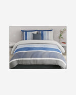 United Colors of Benetton Rainbow 210 TC Super King Bedsheet with 2 Pillow covers Navy