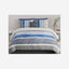 ملاءة سرير United Colors of Benetton Rainbow 210 TC Super King مع غطائي وسادة باللون الأزرق الداكن