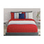 ملاءة سرير United Colors of Benetton Rainbow Maroon 210 TC مزودة بغطائي وسادة