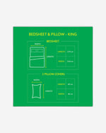 ملاءة سرير كينج من يونايتد كولورز أوف بينيتون كيدز 210 تي سي مع غطاءي وسادة بلون الخوخ