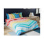 ملاءة سرير كينج 210 TC من United Colors of Benetton Kids مع غطاءي وسادة بألوان قوس قزح