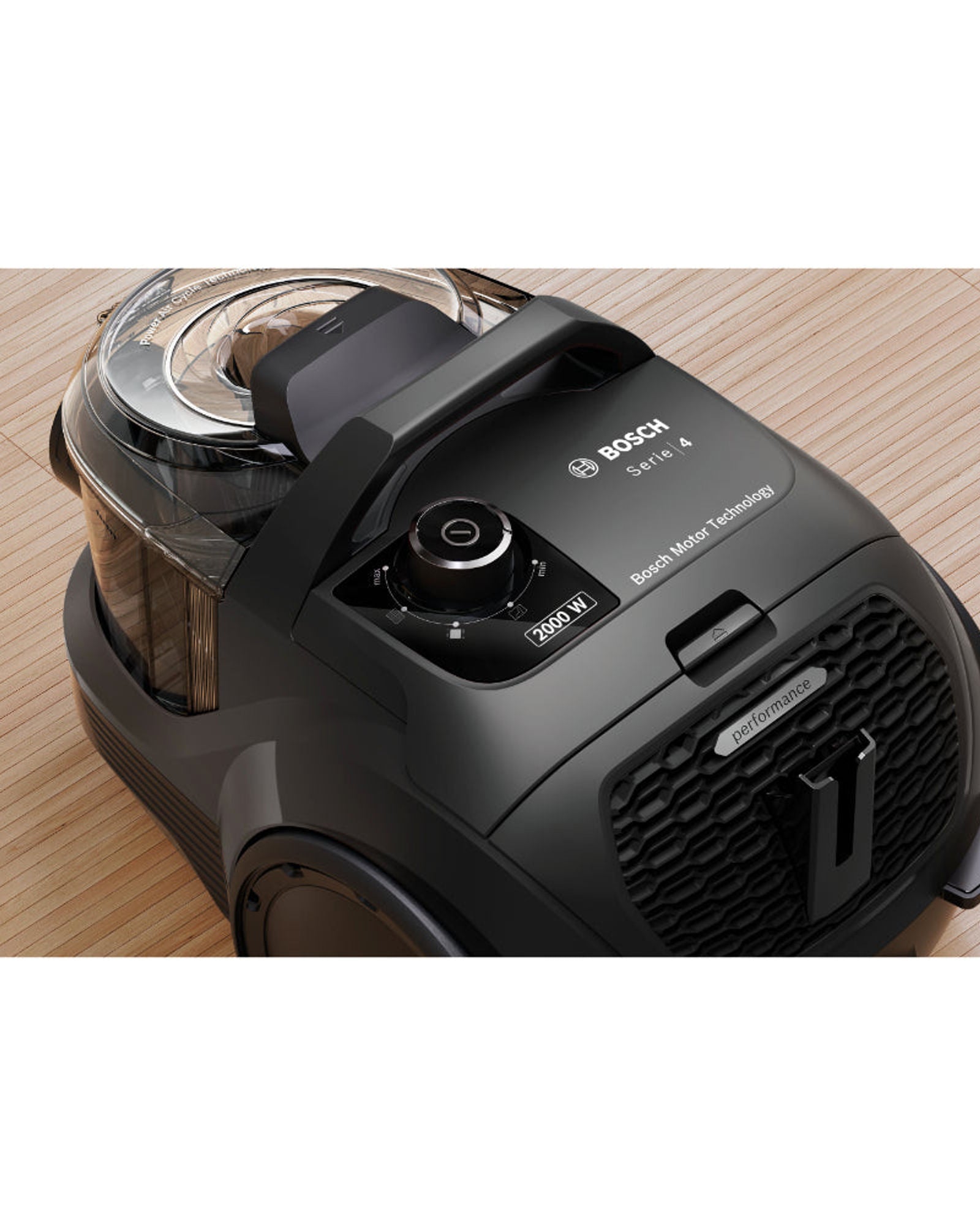 مكنسة كهربائية بوش سلسلة 4 ذات كيس أسود