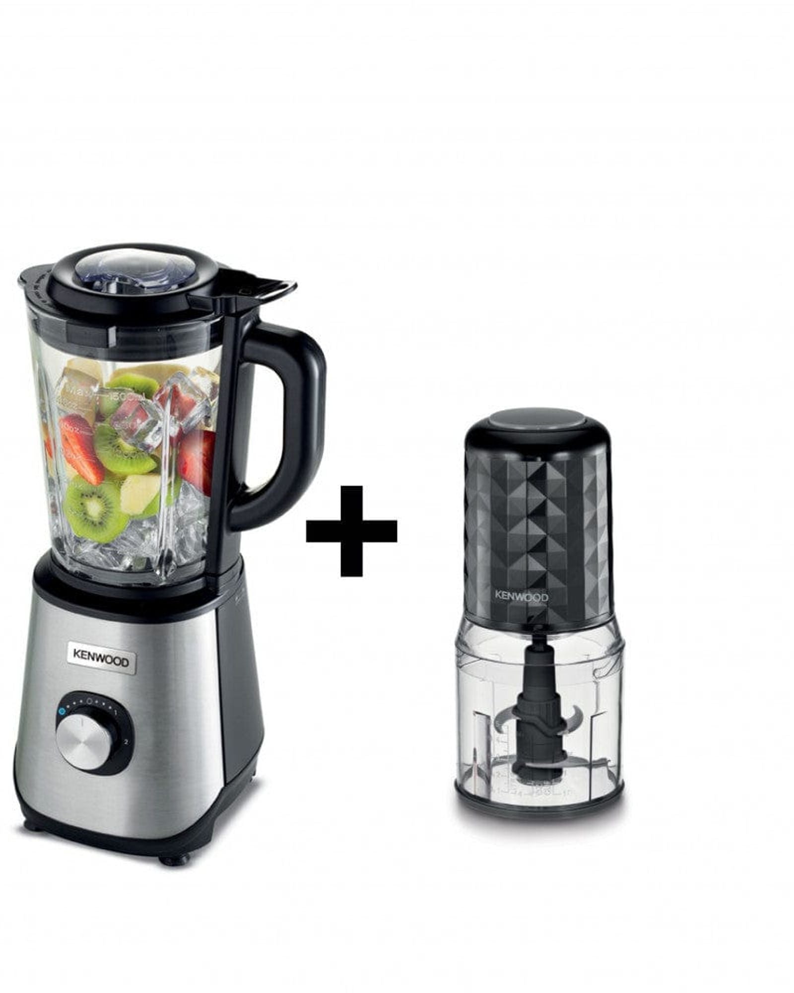 خلاط زجاجي ومفرمة من كينوود