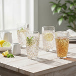 طقم من 6 قطع من بوهيميا نيكوليت HB مع كريستال رصاصي رخامي ذهبي