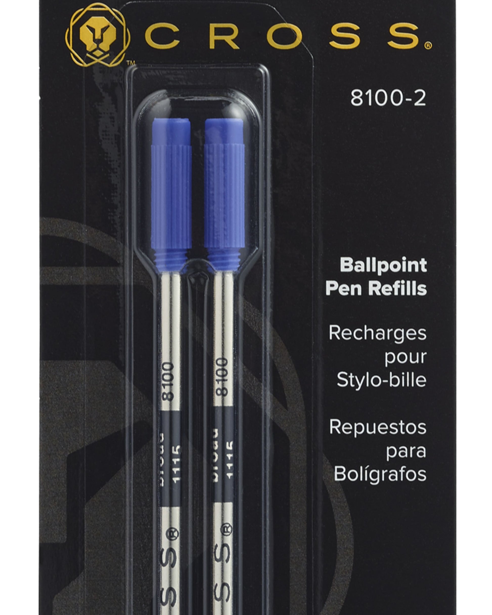 Cross Ballpoint Pen Refill - Blue Broad - Dual Pack