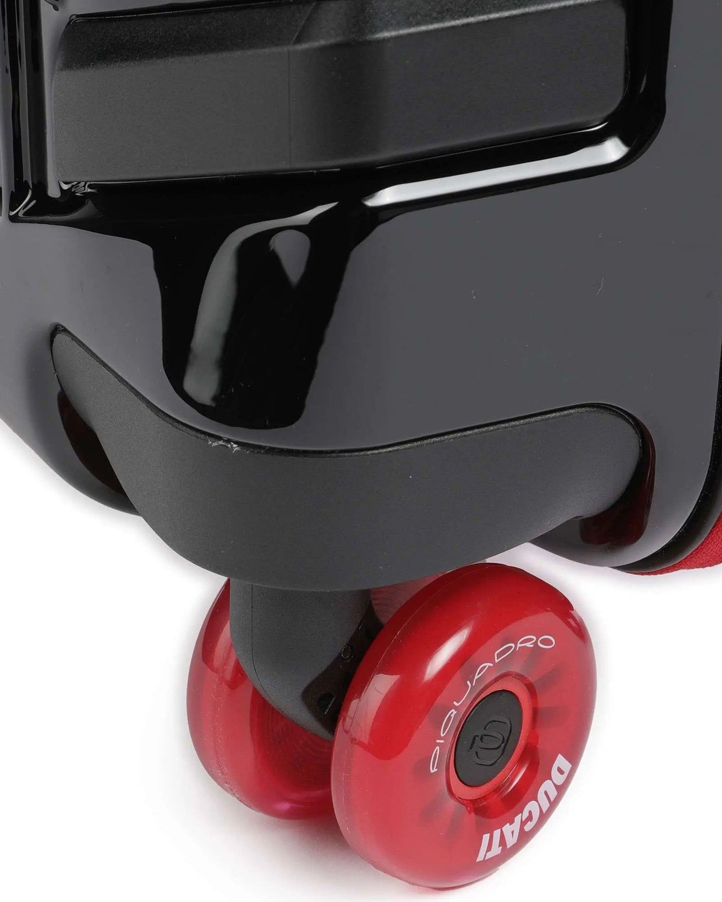 حقيبة سفر بيكوادرو قابلة للتخصيص بحجم المقصورة، صلبة ودوارة، باللون الأسود من دوكاتي، رقم الموديل BV4425POPD