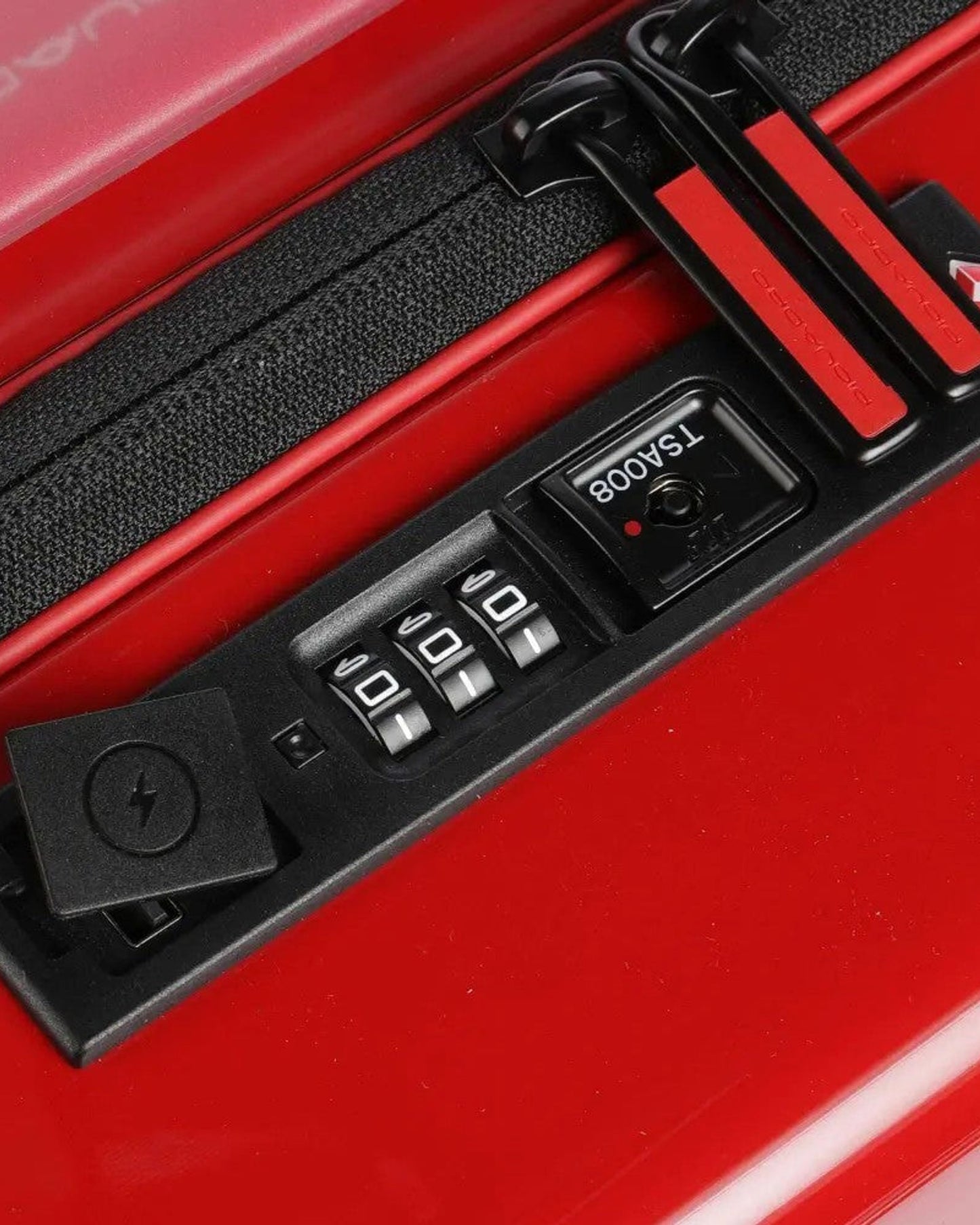 حقيبة سفر بيكوادرو قابلة للتخصيص بحجم المقصورة، صلبة الجوانب، دوارة، لون أحمر دوكاتي BV4425POPD