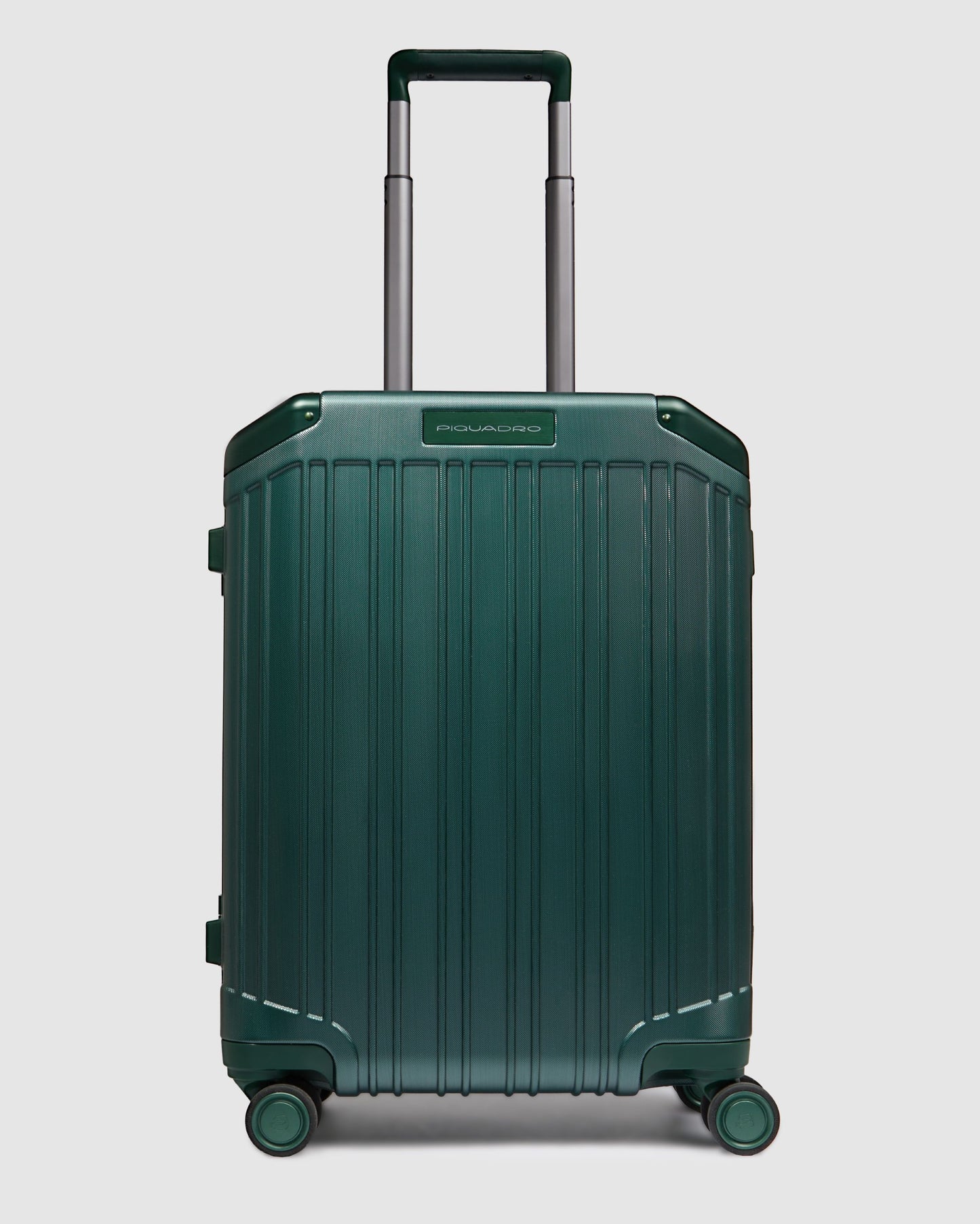 Piquadro 4 Wheel Cabin Suitcase Green