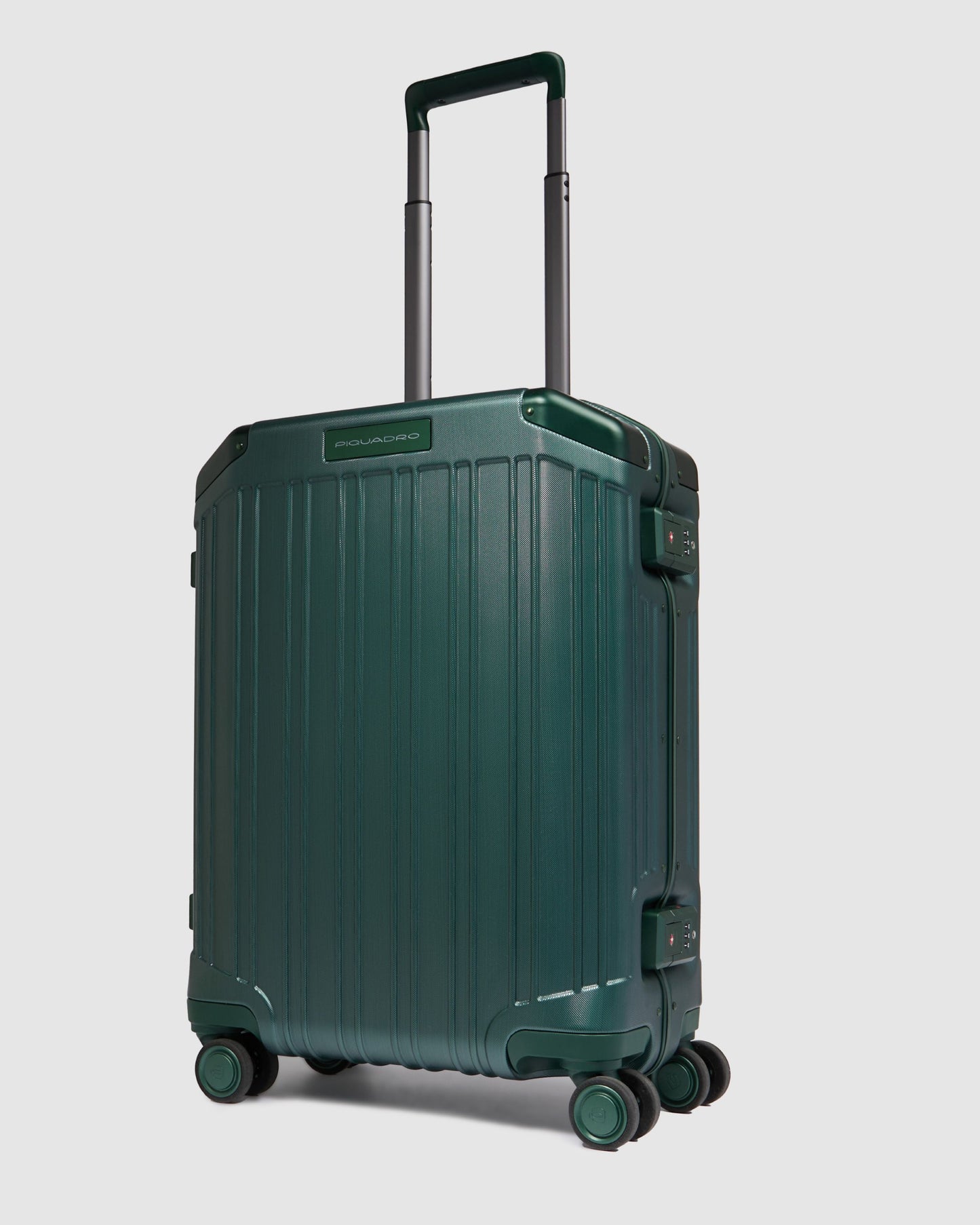 Piquadro 4 Wheel Cabin Suitcase Green