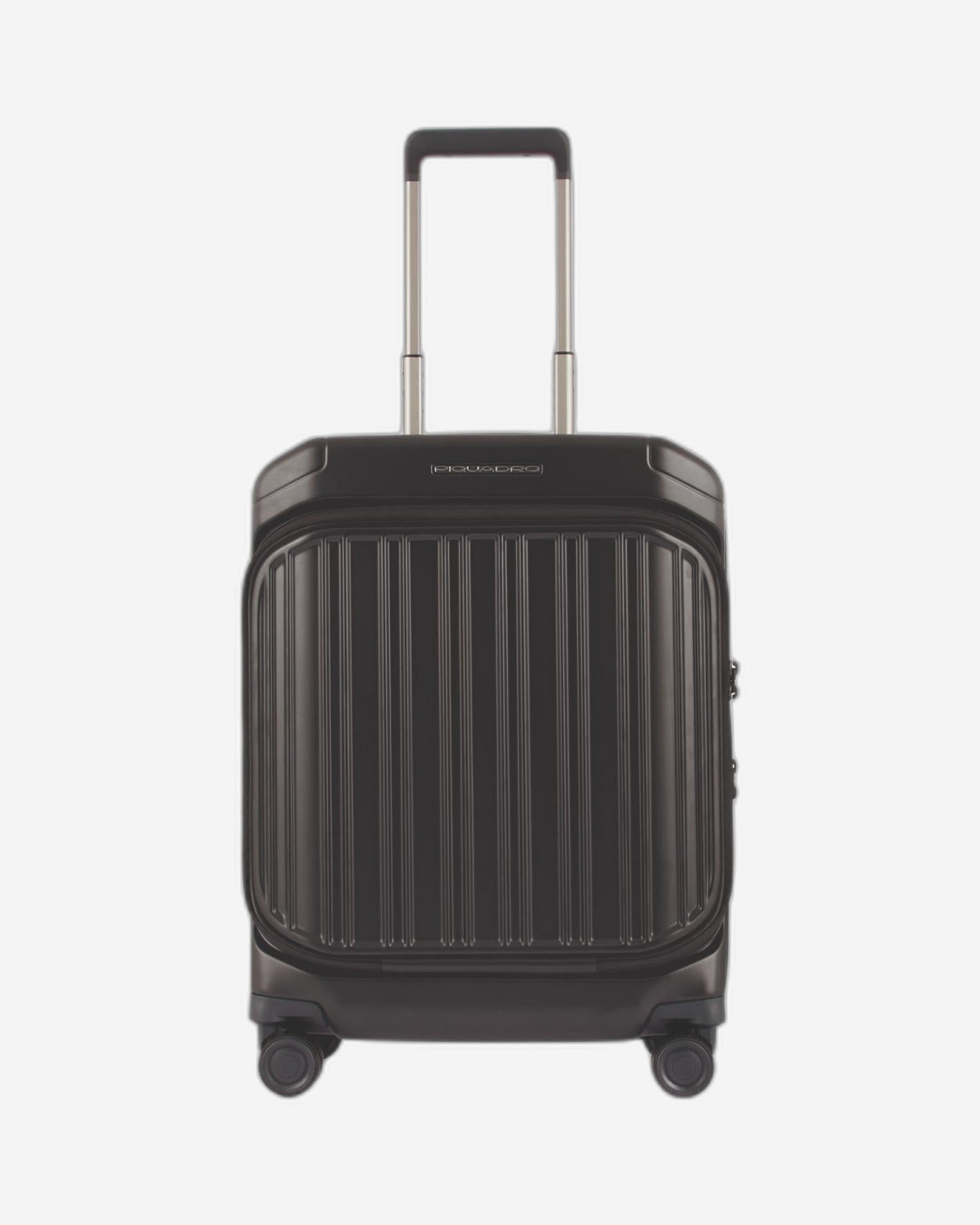 حقيبة بيكوادرو بي كيو لايت دوارة صلبة بحجم المقصورة مزودة بجهاز كمبيوتر وأسود غير لامع