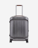 حقيبة بيكوادرو بي كيو إل إم بإطار ٥٥ سم، فحص سريع مع حامل حاسوب، حقيبة صلبة بأربع عجلات مزدوجة، لون أسود/بني فاتح - Bv4426Pqlm/Ncu