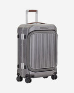 حقيبة بيكوادرو بي كيو إل إم بإطار ٥٥ سم، فحص سريع مع حامل حاسوب، حقيبة صلبة بأربع عجلات مزدوجة، لون أسود/بني فاتح - Bv4426Pqlm/Ncu