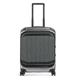 حقيبة بيكوادرو بي كيو إل بي صلبة قابلة للطي بحجم المقصورة مع حجرة للكمبيوتر والآيباد، لون رمادي-أسود