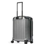 حقيبة بيكوادرو بي كيو إل بي صلبة قابلة للطي بحجم المقصورة مع حجرة للكمبيوتر والآيباد، لون رمادي-أسود