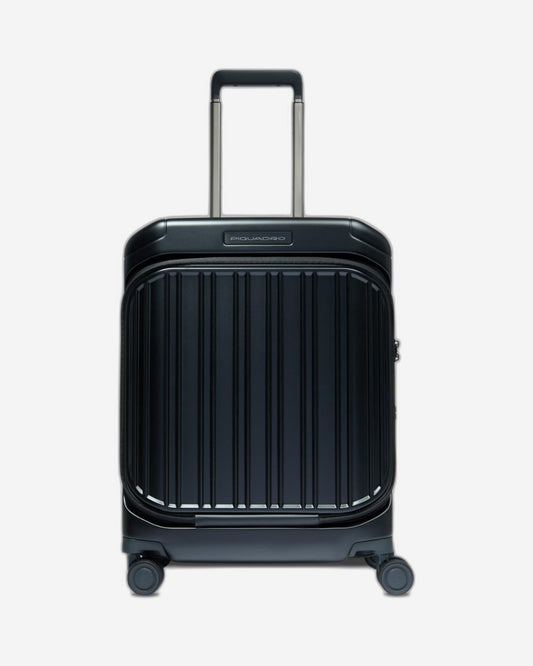 حقيبة بيكوادرو بي كيو لايت دوارة صلبة بحجم المقصورة مزودة بجهاز كمبيوتر وأسود غير لامع