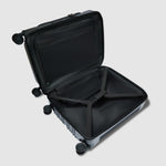 حقيبة بيكوادرو بي كيو لايت دوارة صلبة بحجم المقصورة مزودة بجهاز كمبيوتر وأسود غير لامع