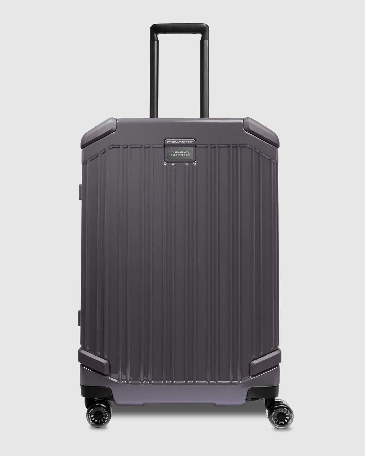 Piquadro Pop Medium Trolley 4 Wheels In Polycarbonate Grey