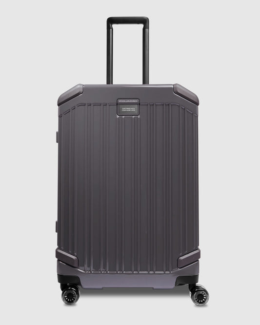 Piquadro Pop Medium Trolley 4 Wheels In Polycarbonate Grey