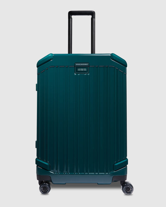 Piquadro Pop Medium Trolley 4 Wheels In Polycarbonate Green