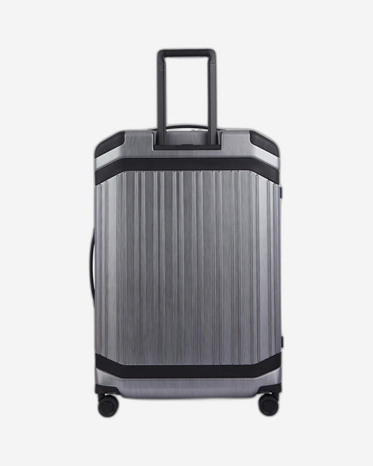 حقيبة بيكوادرو بي كيو إل بي كبيرة الحجم مع حواف جلدية - رمادي-أسود