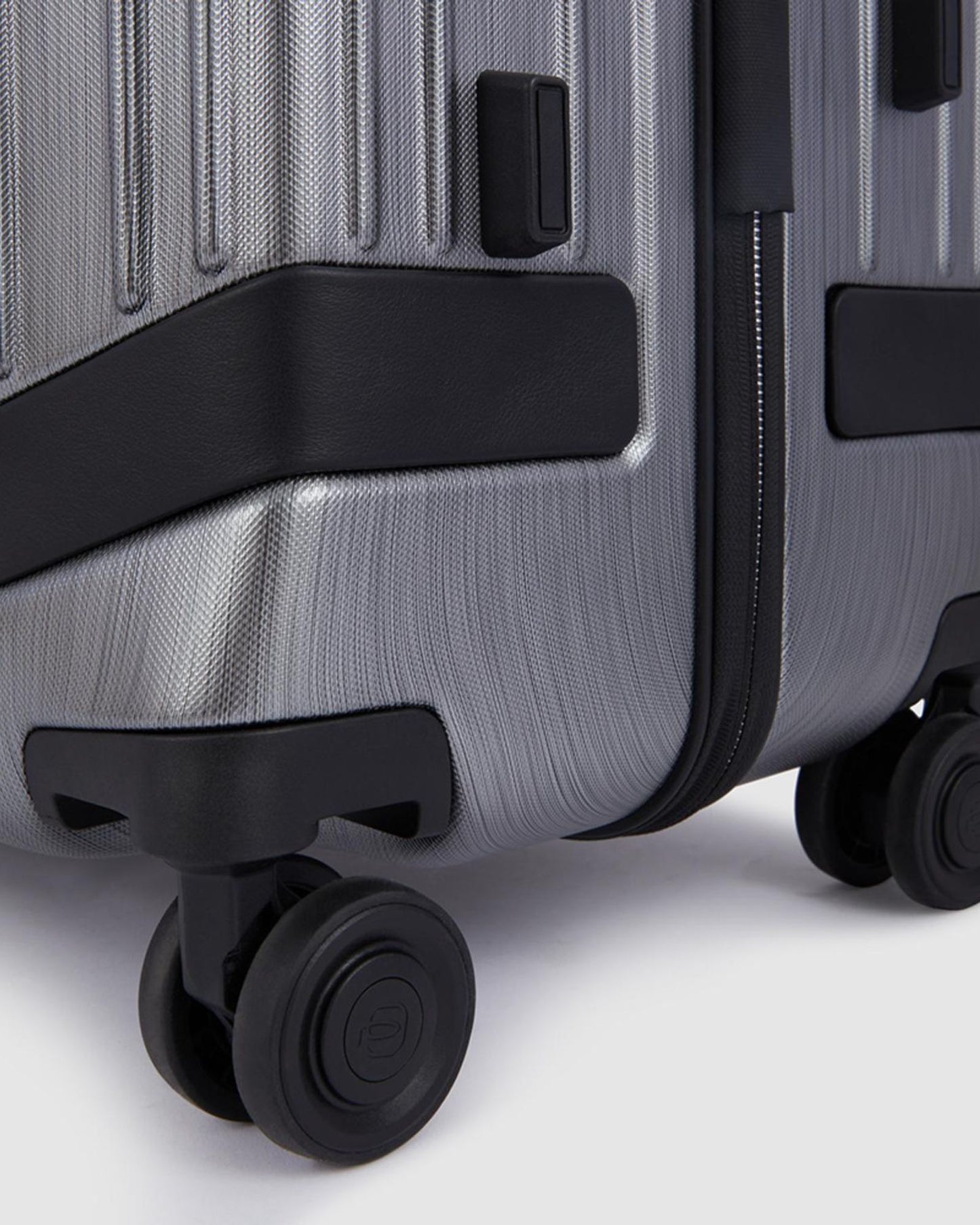 حقيبة بيكوادرو بي كيو إل بي كبيرة الحجم مع حواف جلدية - رمادي-أسود