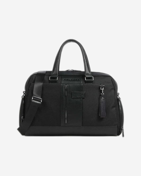 حقيبة سفر بيكوادرو بريف مصنوعة من قماش معاد تدويره مع حذاء، لون أسود، رقم الموديل BV4447BR2/N