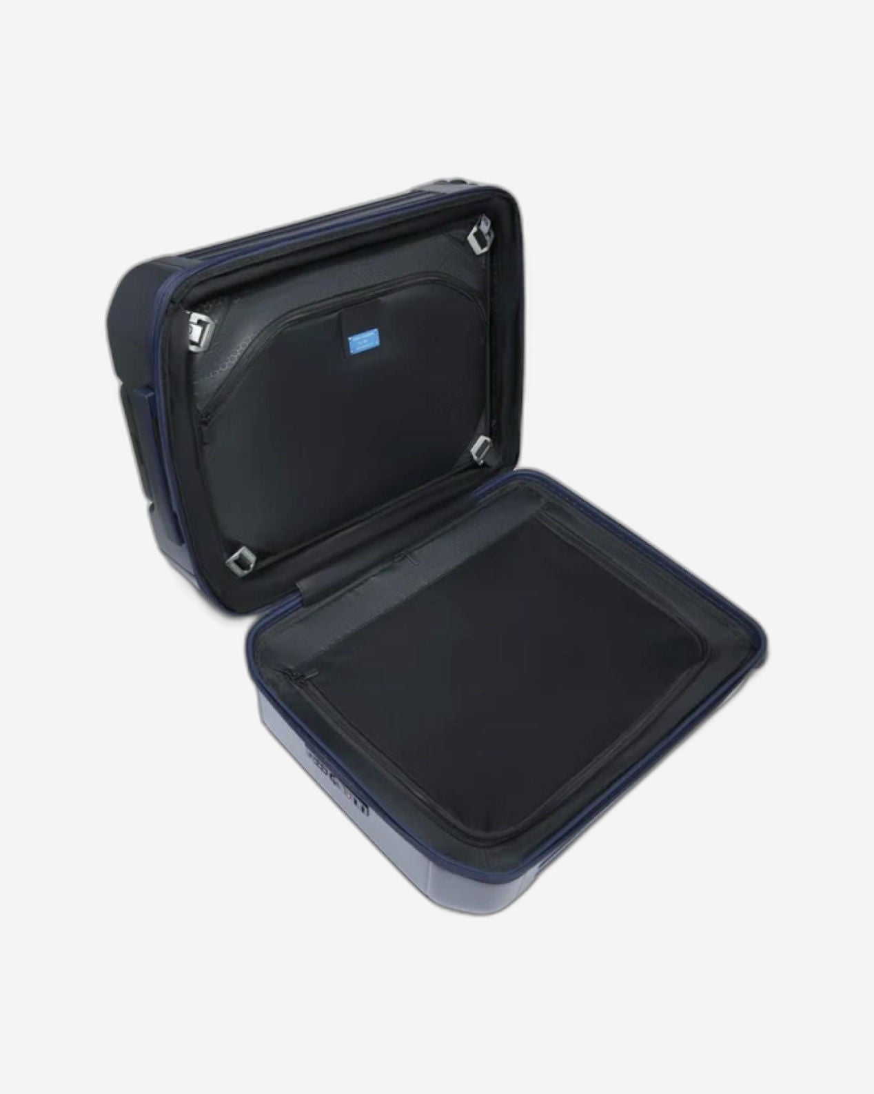 حقيبة سفر بيكوادرو PQ-Light ذات الحجم الصغير، قابلة للتوسيع، صلبة، دوارة، لون أزرق مطفي BV5398PQL/BLUO