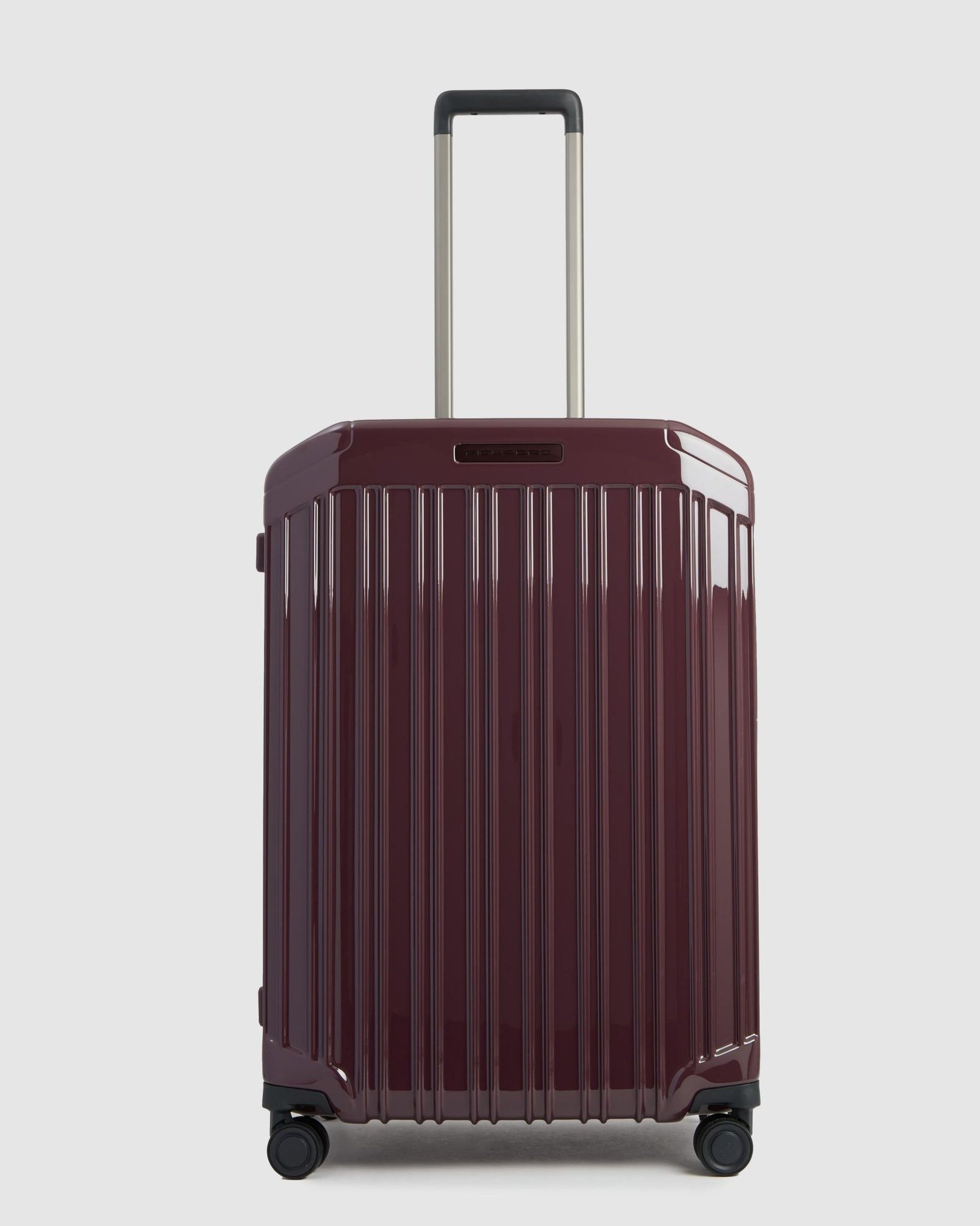 Piquadro Medium Size  Expandable Hardside 4 Wheel Suitcase Bordeaux