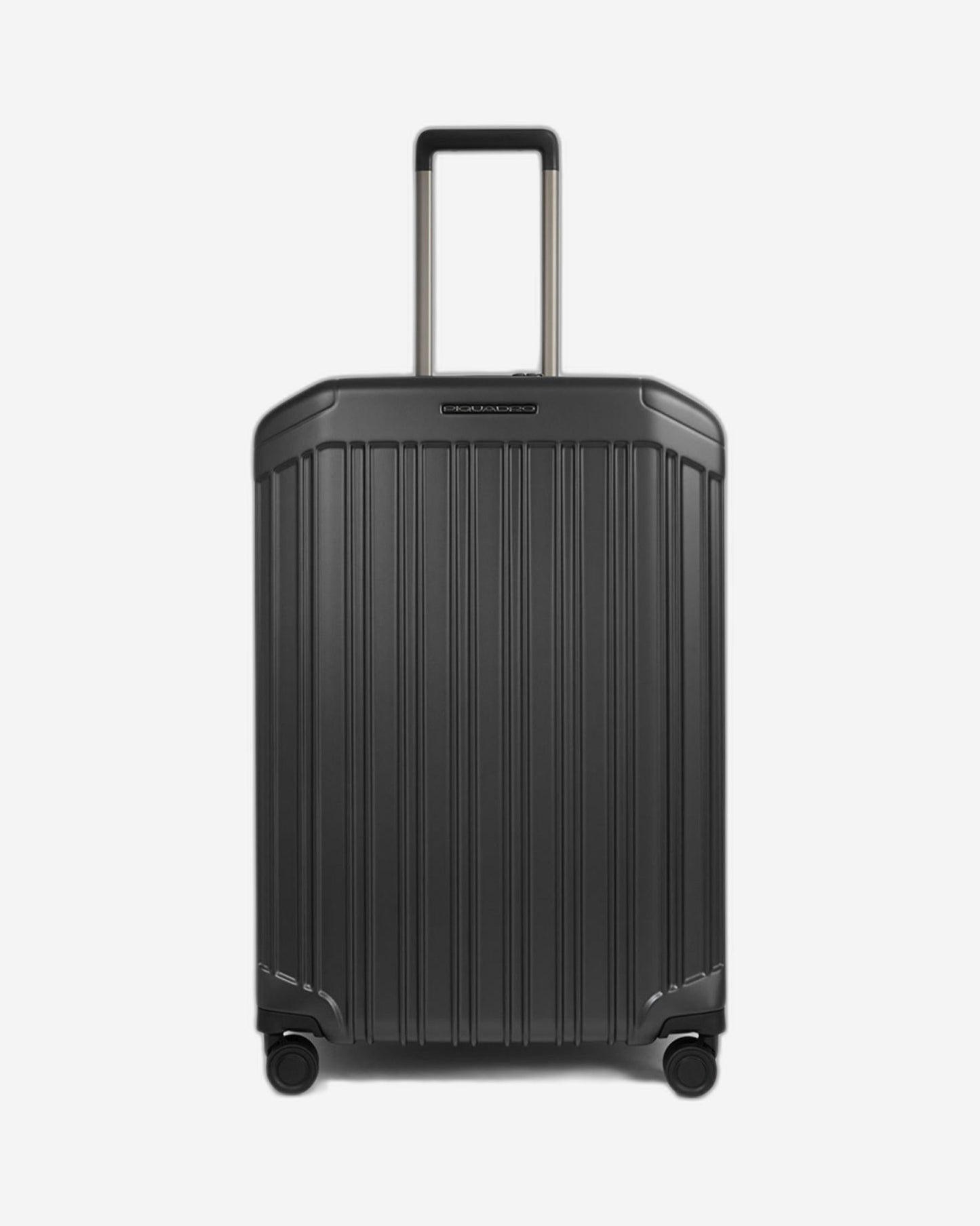 عربة بيكوادرو بي كيو لايت متوسطة الحجم قابلة للتمدد بأربع عجلات من البولي كربونات باللون الأسود غير اللامع