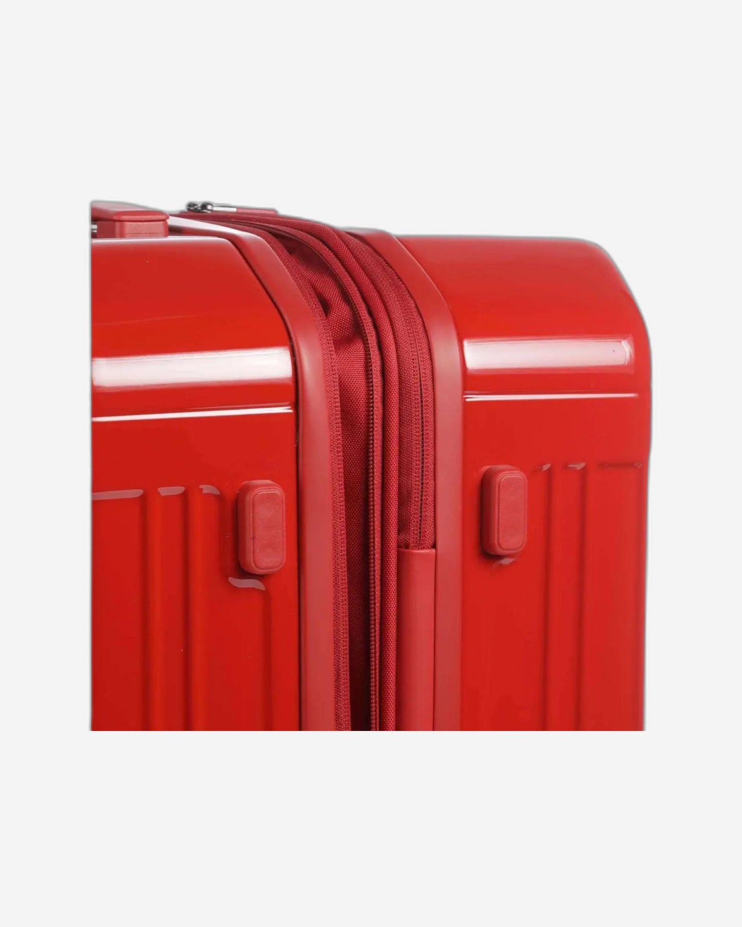 عربة بيكوادرو بي كيو لايت متوسطة الحجم قابلة للتمدد بأربع عجلات باللون الأحمر البولي كربونات