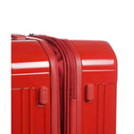 عربة بيكوادرو بي كيو لايت متوسطة الحجم قابلة للتمدد بأربع عجلات باللون الأحمر البولي كربونات