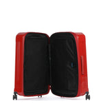 عربة بيكوادرو بي كيو لايت متوسطة الحجم قابلة للتمدد بأربع عجلات باللون الأحمر البولي كربونات