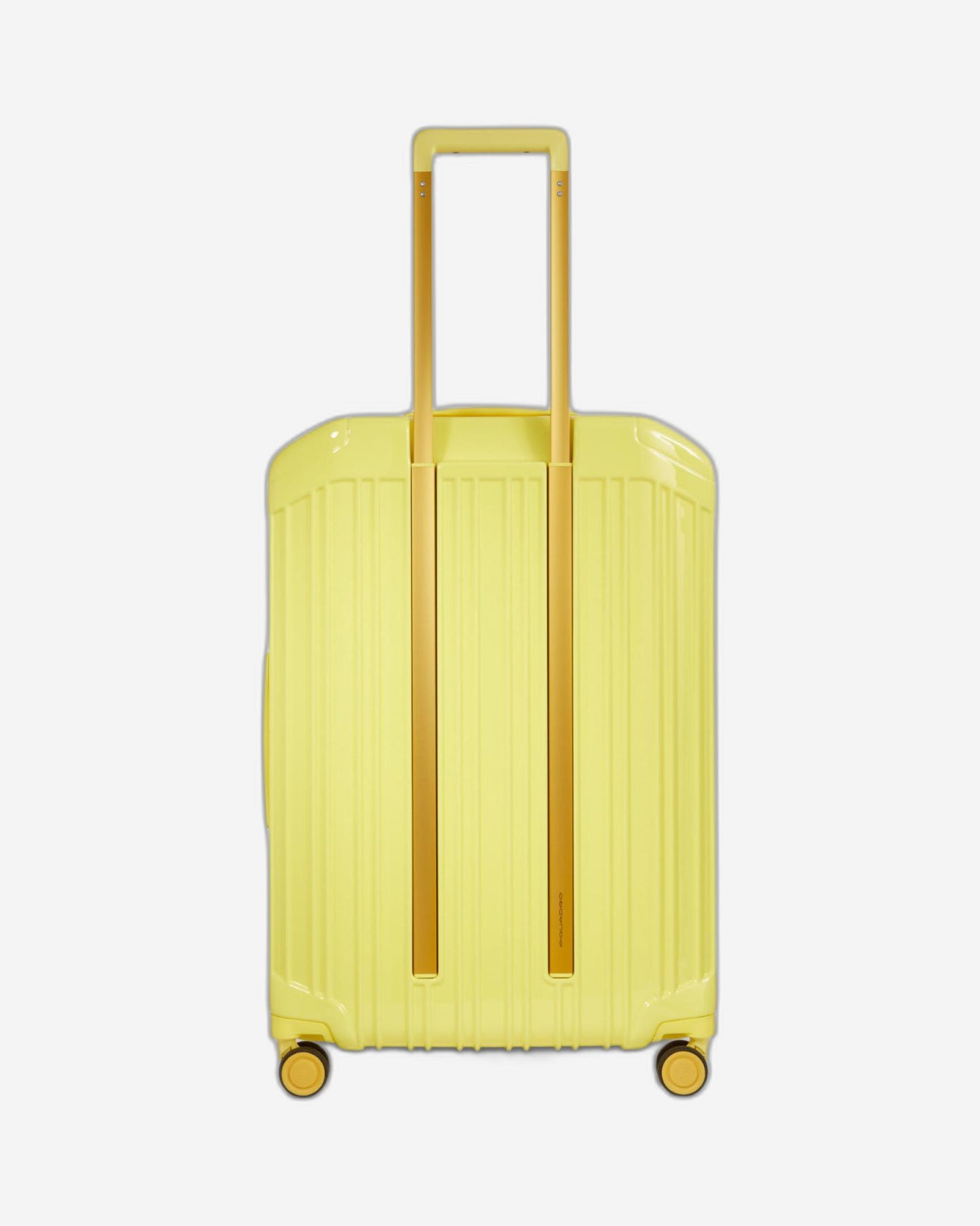 عربة بيكوادرو بي كيو لايت متوسطة الحجم قابلة للتمدد بأربع عجلات، لون أصفر من البولي كربونات