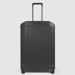 عربة بيكوادرو بي كيو لايت متوسطة الحجم قابلة للتمدد بأربع عجلات من البولي كربونات باللون الأسود غير اللامع