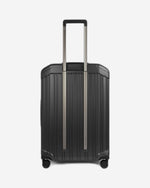 عربة بيكوادرو بي كيو لايت متوسطة الحجم قابلة للتمدد بأربع عجلات من البولي كربونات باللون الأسود غير اللامع