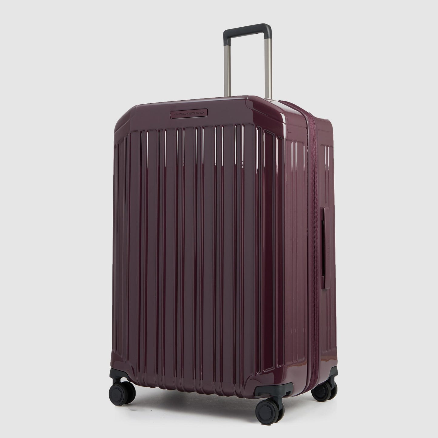 Piquadro Large Expandable 4 Wheel Suitcase Bordeaux