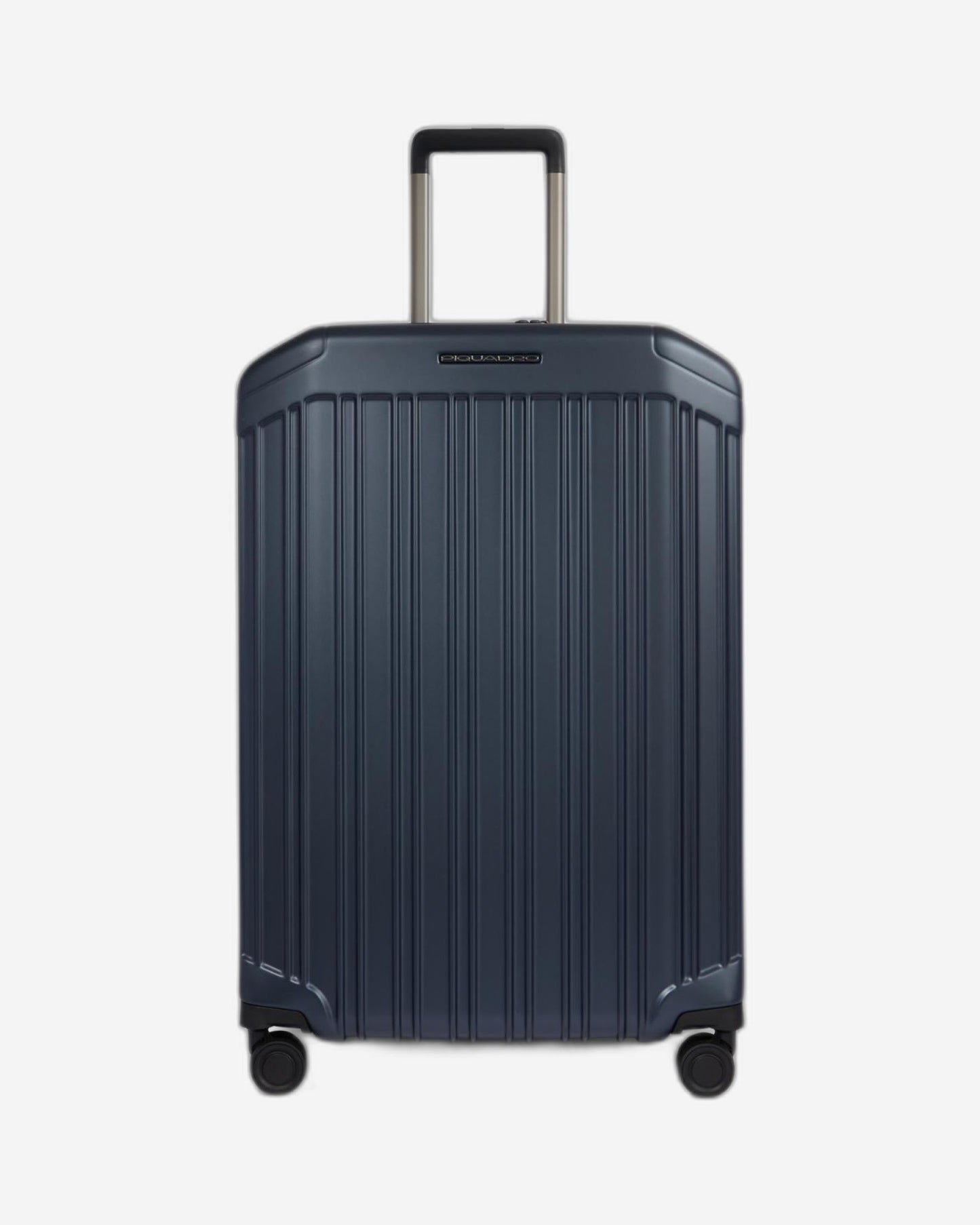 عربة بيكوادرو بي كيو لايت كبيرة الحجم قابلة للتمدد بأربع عجلات من البولي كربونات باللون الأزرق غير اللامع