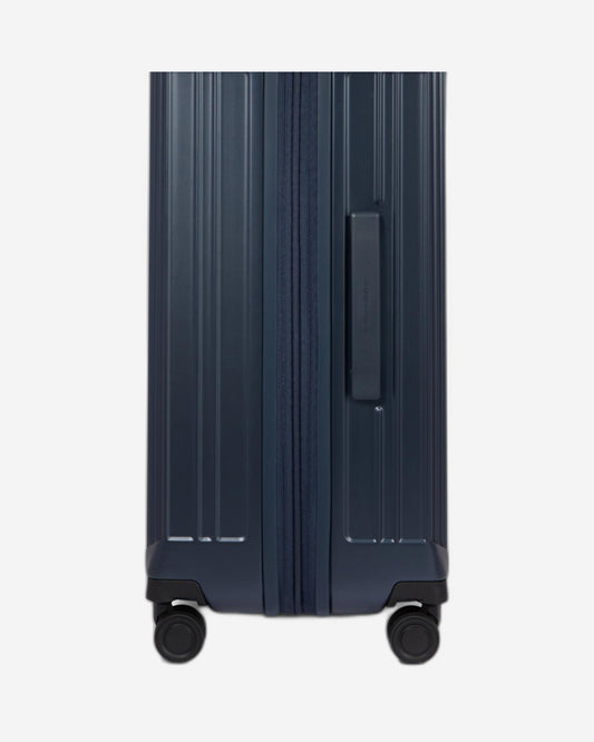 عربة بيكوادرو بي كيو لايت كبيرة الحجم قابلة للتمدد بأربع عجلات من البولي كربونات باللون الأزرق غير اللامع