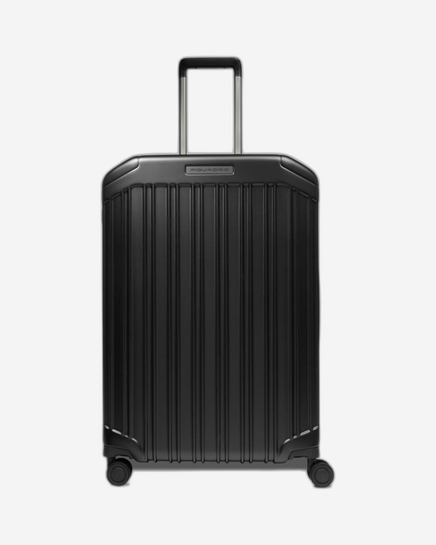 عربة بيكوادرو بي كيو لايت كبيرة الحجم قابلة للتمدد بأربع عجلات من البولي كربونات باللون الأسود غير اللامع