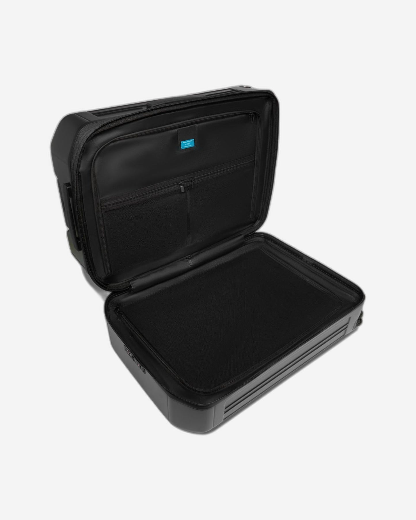 عربة بيكوادرو بي كيو لايت كبيرة الحجم قابلة للتمدد بأربع عجلات من البولي كربونات باللون الأسود غير اللامع