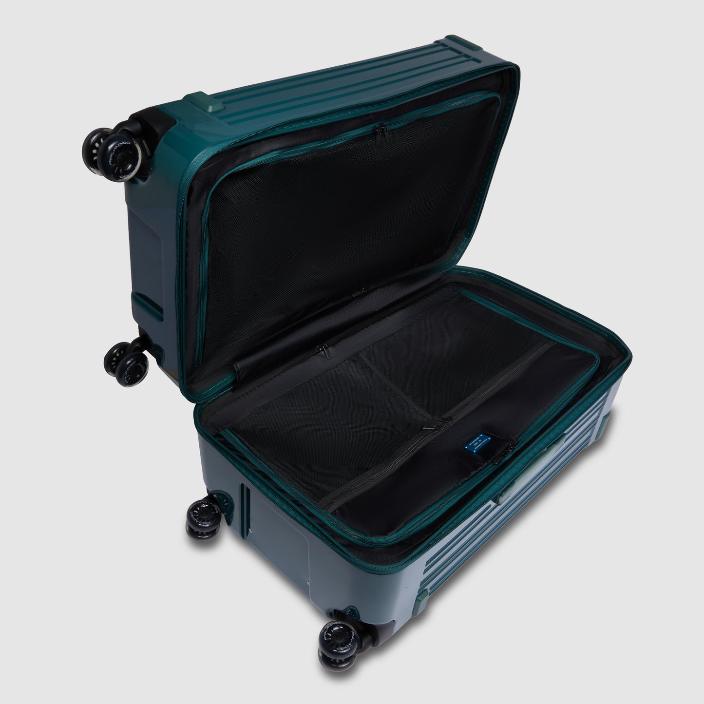 حقيبة سفر Piquadro Pop Trunk المصنوعة من البولي كربونات بأربع عجلات