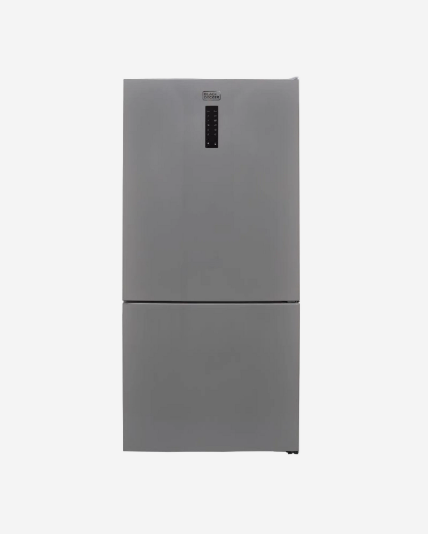 Black+Decker 620L Gross 564L Net capacity Double Door Refrigerator, Bottom Freezer, No Frost, A+ Energy - BXREF653NFBVX Dark Silver