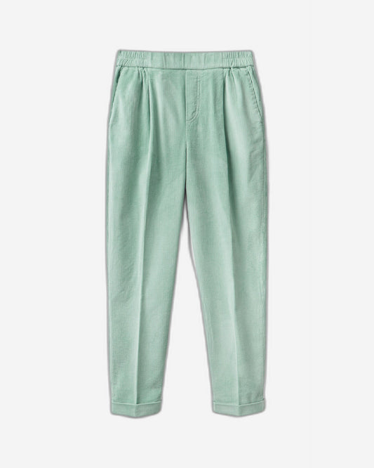 بنطال تشينو مخملي بخصر مطاطي