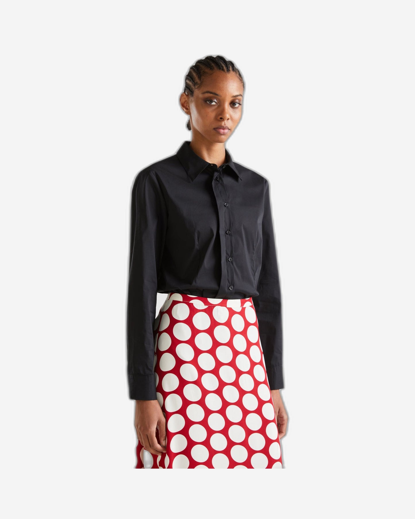 قميص من مزيج القطن المطاطي