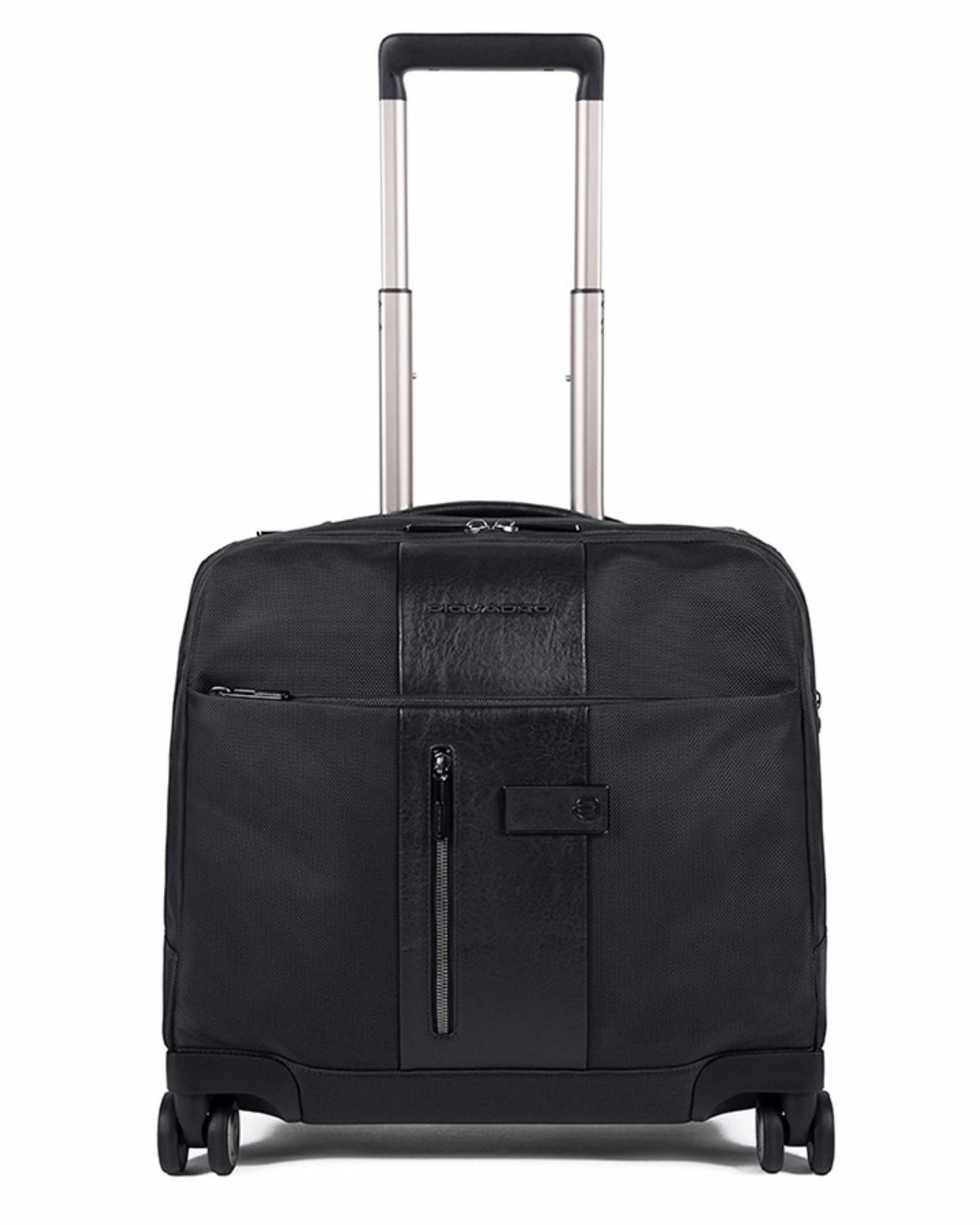 Piquadro Wheeled Laptop Briefcase In Recycled Fabric