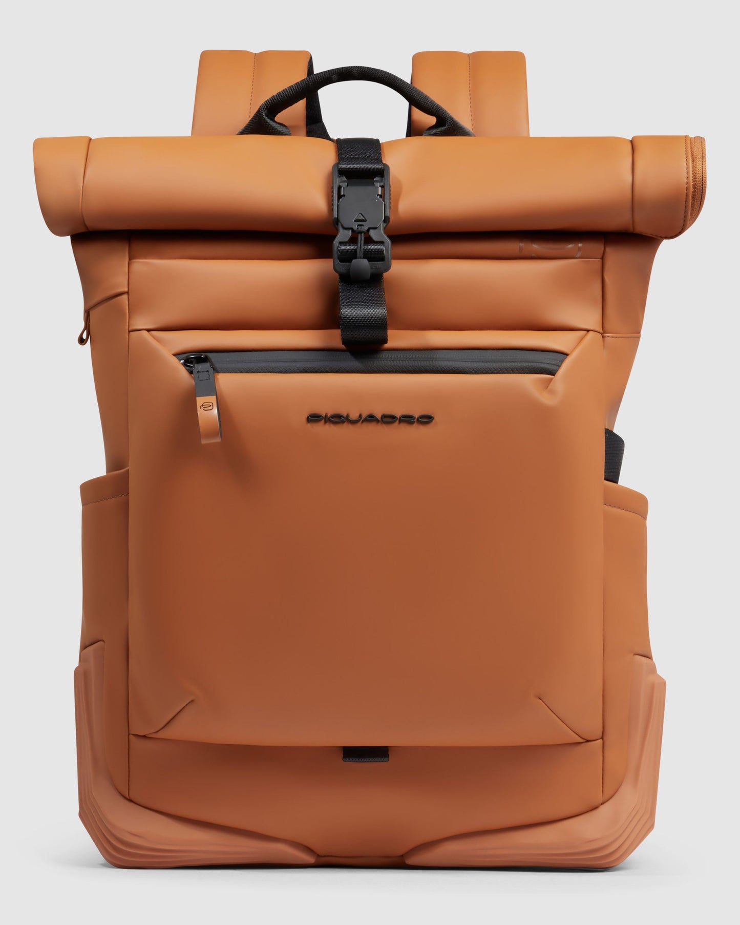 Piquadro Corner Special Computer And Ipad Pro Backpack With Sternum Tobacco Brown