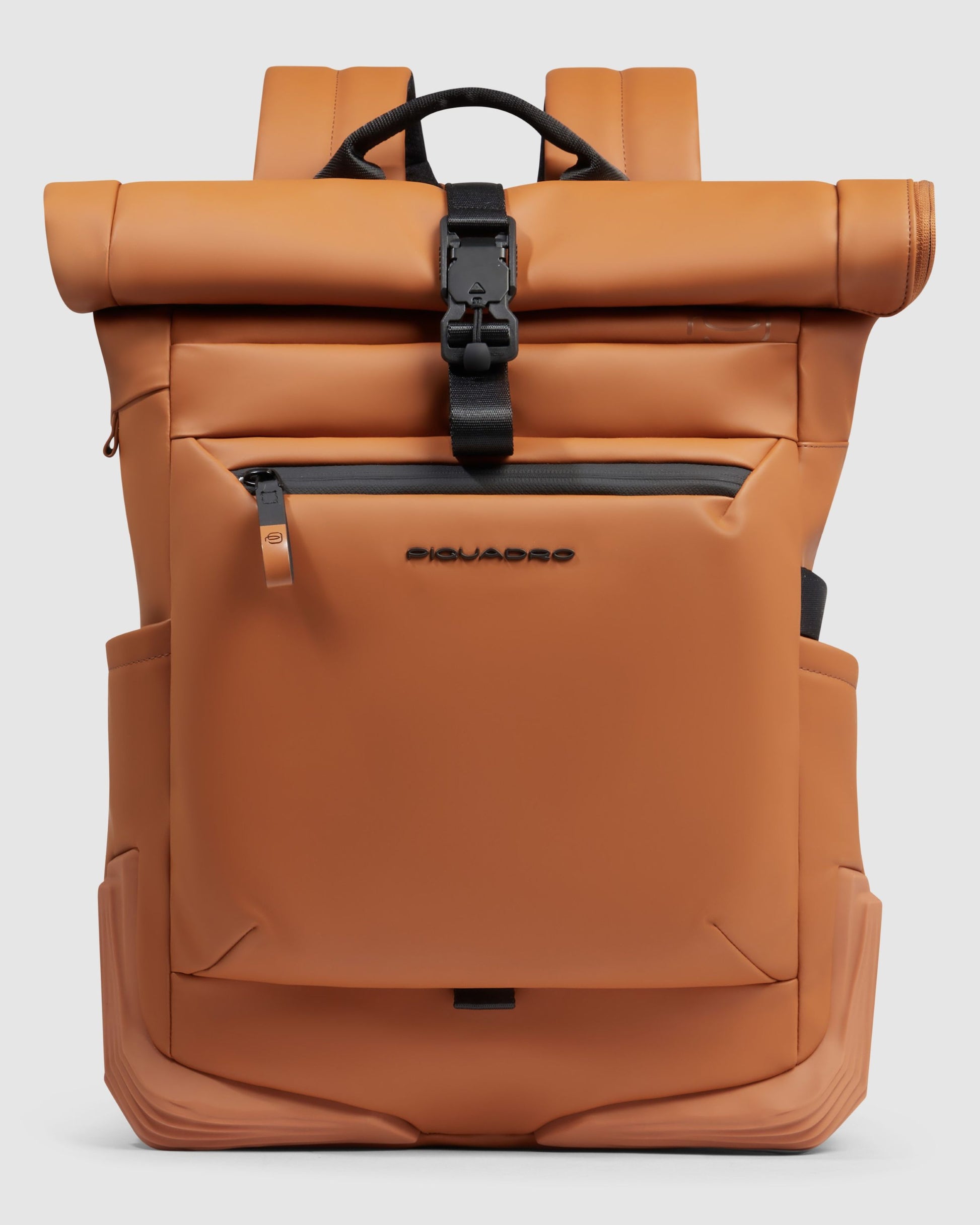 Piquadro Corner Special Computer And Ipad Pro Backpack With Sternum Tobacco Brown