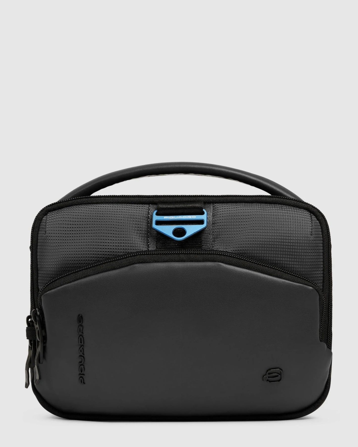 PQ EARTH HORIZONTAL CITYBAG IN FABRIC AND BIO-BASED MATERIAL BLACK